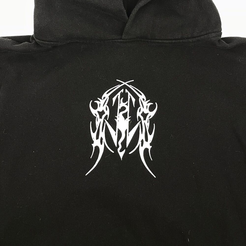 Dragonborn Hoodie Gothic Dragon Graphic Black Heavyweight Lane Seven Men's 2XL - Picture 10 of 11